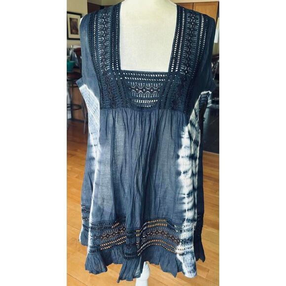 Dresses & Skirts - Stillwater Supply Co. Navy Cotton Tunic Top Babydoll Dress sz S NWT